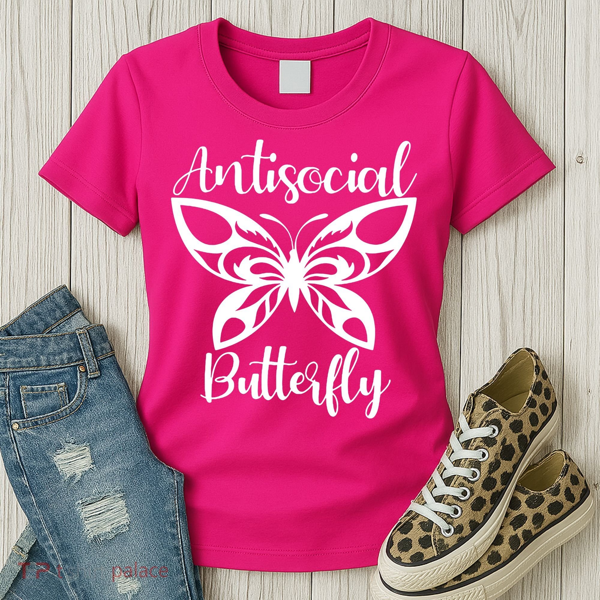 Anti Social Butterfly Women's T-Shirt