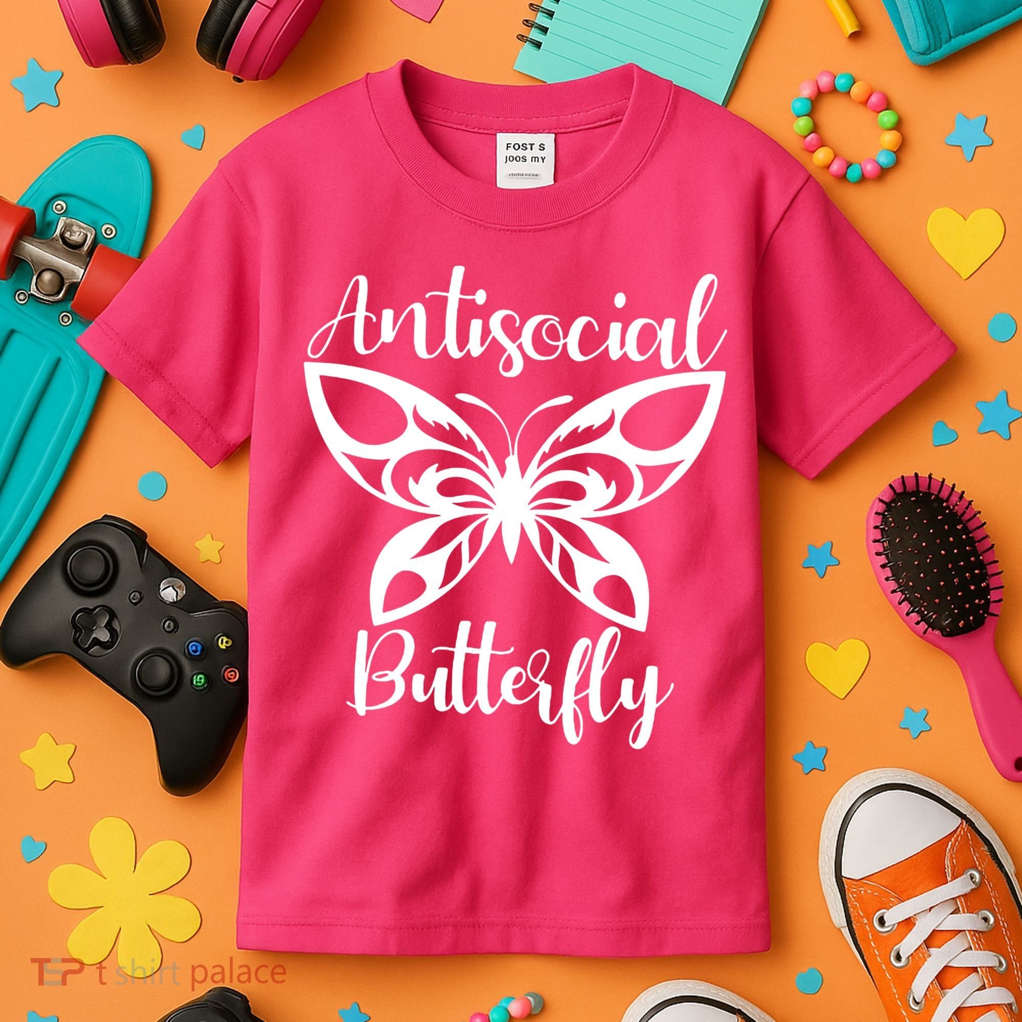 Anti Social Butterfly Kids T-Shirt