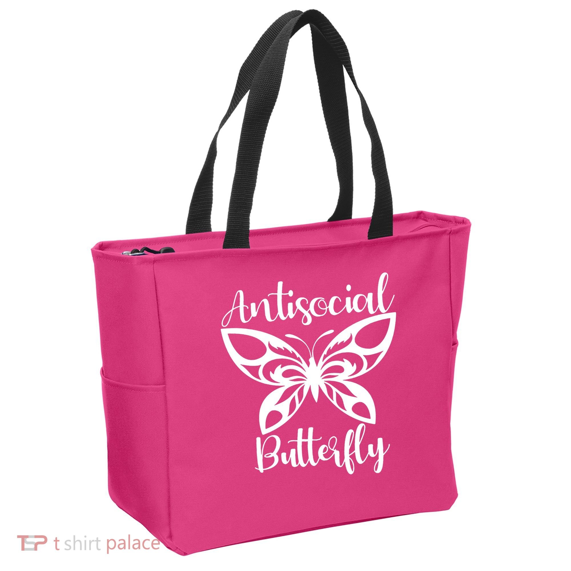 Anti Social Butterfly Tote Bag