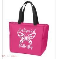 Anti Social Butterfly Tote Bag thumb 3