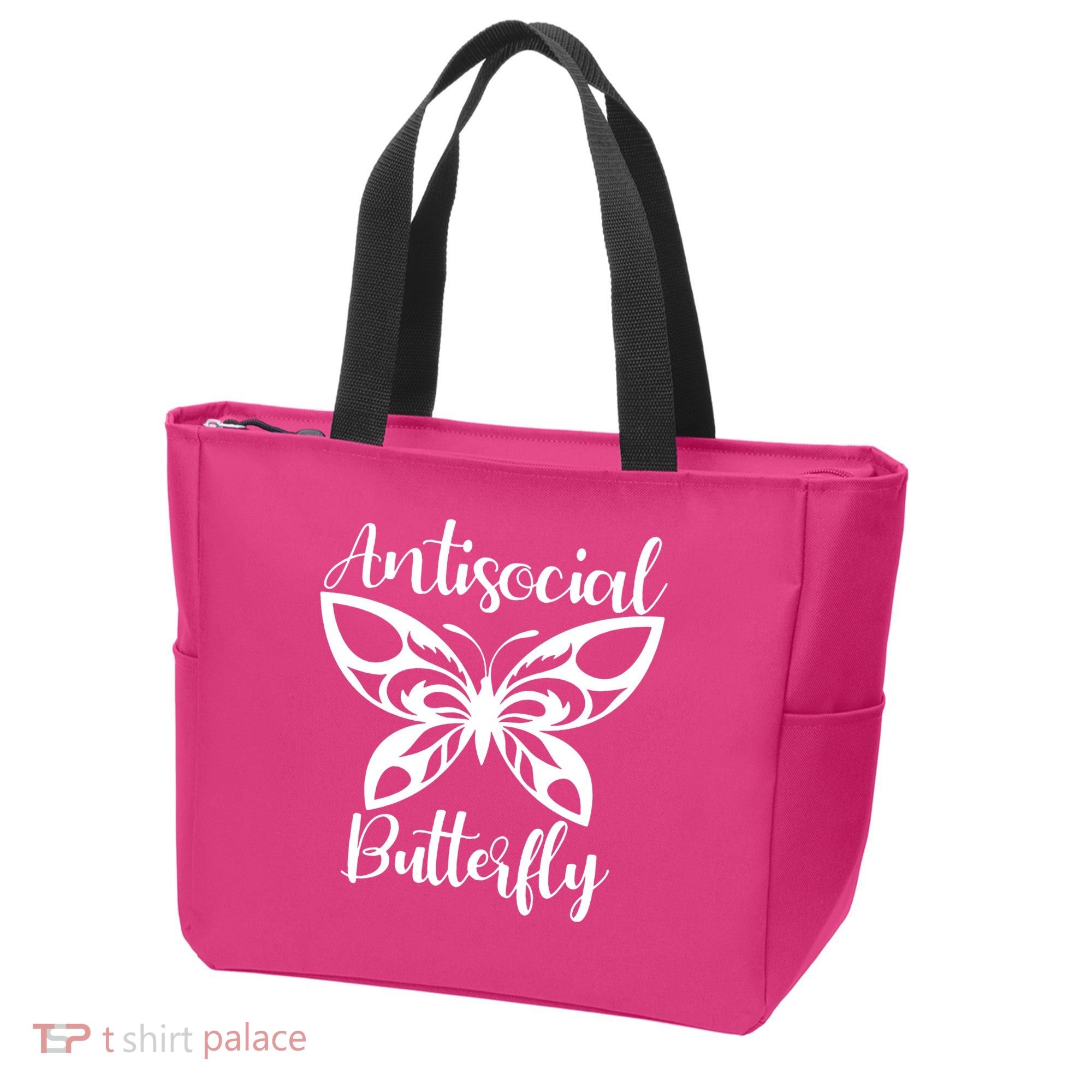 Anti Social Butterfly Tote Bag