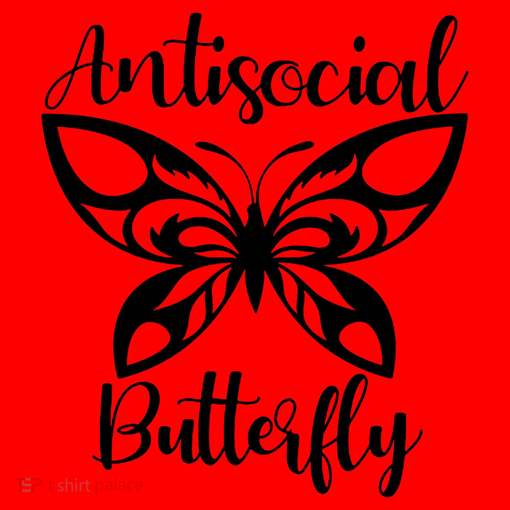 Anti Social Butterfly Santa Hat