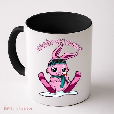 Apres Ski Bunny Ing Wine Funny Skiing Pink Rabbit Party Funny Gift Coffee Mug