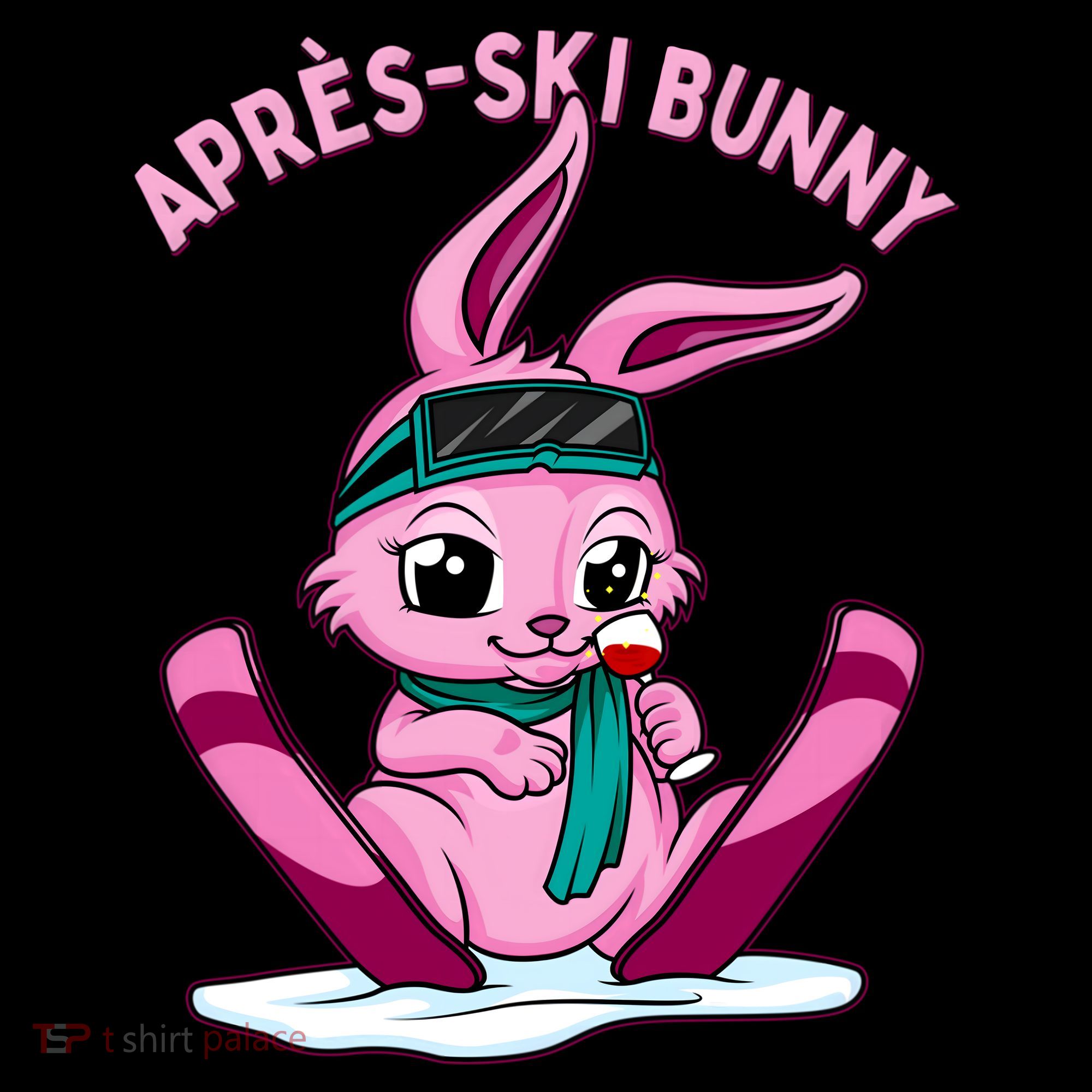Apres Ski Bunny Ing Wine Funny Skiing Pink Rabbit Party Funny Gift Coffee Mug
