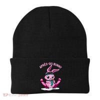 Apres Ski Bunny Ing Wine Funny Skiing Pink Rabbit Party Funny Gift Beanie thumb 0