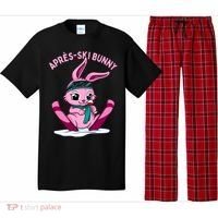 Apres Ski Bunny Ing Wine Funny Skiing Pink Rabbit Party Funny Gift Pajama Set thumb 0