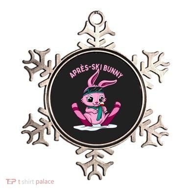 Apres Ski Bunny Ing Wine Funny Skiing Pink Rabbit Party Funny Gift Ornament