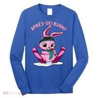 Apres Ski Bunny Ing Wine Funny Skiing Pink Rabbit Party Funny Gift Long Sleeve Shirt thumb 0