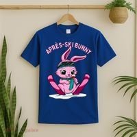 Apres Ski Bunny Ing Wine Funny Skiing Pink Rabbit Party Funny Gift T-Shirt thumb 2