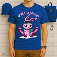 Apres Ski Bunny Ing Wine Funny Skiing Pink Rabbit Party Funny Gift T-Shirt thumb 6