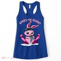 Apres Ski Bunny Ing Wine Funny Skiing Pink Rabbit Party Funny Gift Women's Tank Top thumb 0