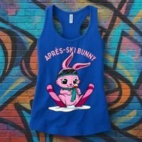 Apres Ski Bunny Ing Wine Funny Skiing Pink Rabbit Party Funny Gift Women's Tank Top thumb 3