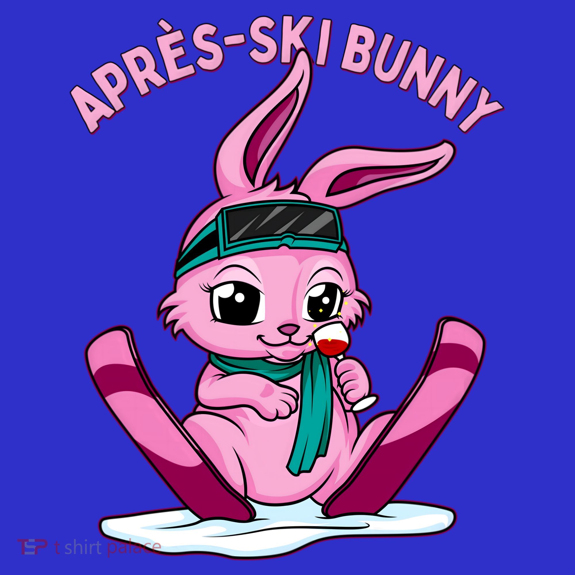 Apres Ski Bunny Ing Wine Funny Skiing Pink Rabbit Party Funny Gift Women's Tank Top