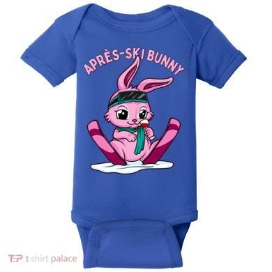 Apres Ski Bunny Ing Wine Funny Skiing Pink Rabbit Party Funny Gift Baby Bodysuit