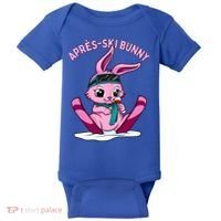 Apres Ski Bunny Ing Wine Funny Skiing Pink Rabbit Party Funny Gift Baby Bodysuit thumb 0