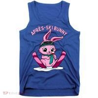 Apres Ski Bunny Ing Wine Funny Skiing Pink Rabbit Party Funny Gift Tank Top thumb 0