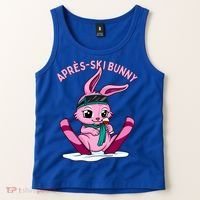 Apres Ski Bunny Ing Wine Funny Skiing Pink Rabbit Party Funny Gift Tank Top thumb 2