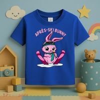 Apres Ski Bunny Ing Wine Funny Skiing Pink Rabbit Party Funny Gift Toddler T-Shirt thumb 3