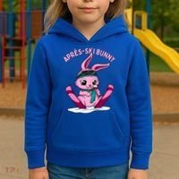 Apres Ski Bunny Ing Wine Funny Skiing Pink Rabbit Party Funny Gift Kids Hoodie thumb 3