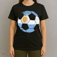 Argentina Soccer Ball Flag Jersey Argentinian Football T-Shirt thumb 4