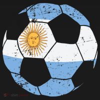 Argentina Soccer Ball Flag Jersey Argentinian Football Women's Hoodie thumb 2