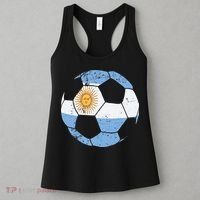 Argentina Soccer Ball Flag Jersey Argentinian Football Women's Tank Top thumb 3