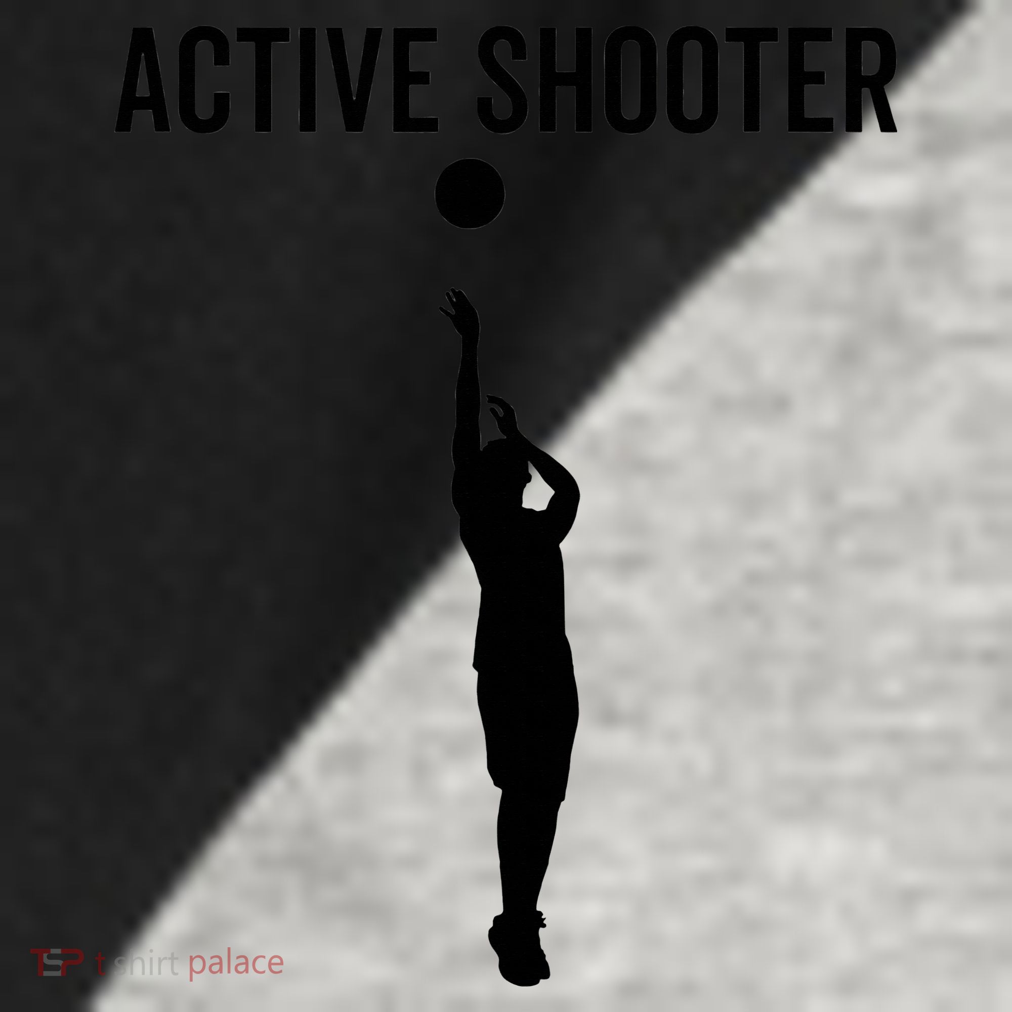 Active Shooter Basketball Funny Sport Lover Humor Raglan Baseball Sleeve Shirt