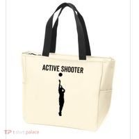 Active Shooter Basketball Funny Sport Lover Humor Tote Bag thumb 3