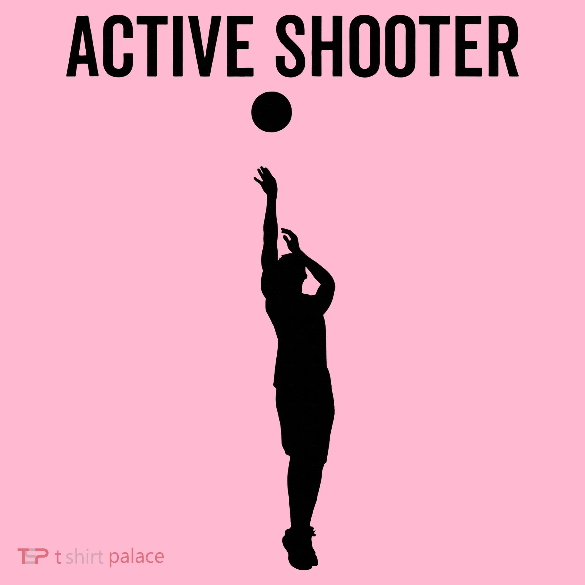 Active Shooter Basketball Funny Sport Lover Humor Coaster