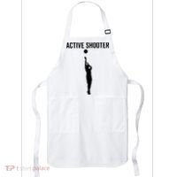 Active Shooter Basketball Funny Sport Lover Humor Apron thumb 0