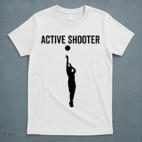 Active Shooter Basketball Funny Sport Lover Humor T-Shirt thumb 5