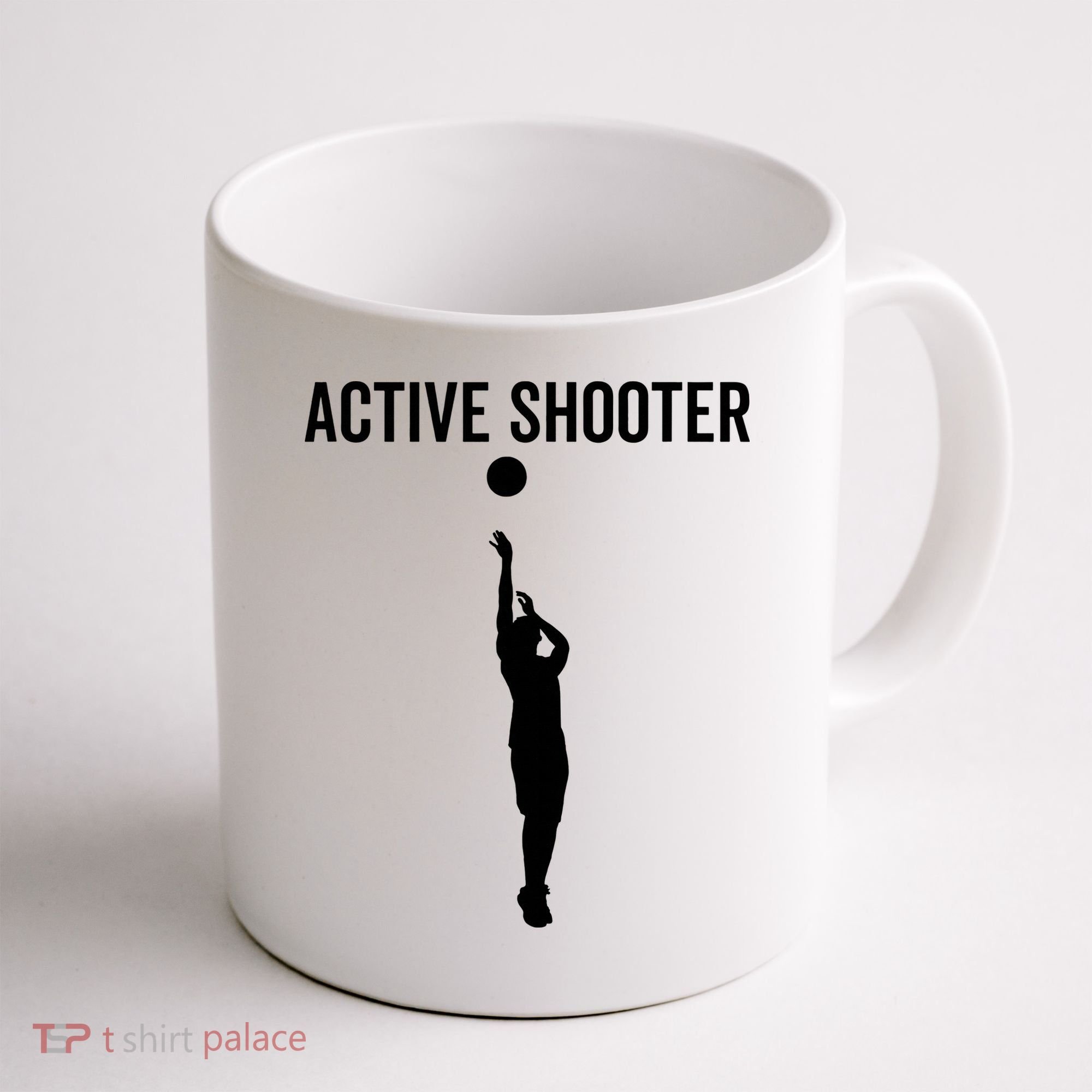 Active Shooter Basketball Funny Sport Lover Humor Coffee Mug