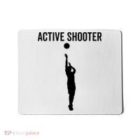 Active Shooter Basketball Funny Sport Lover Humor Mousepad thumb 0