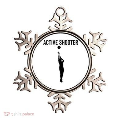 Active Shooter Basketball Funny Sport Lover Humor Ornament