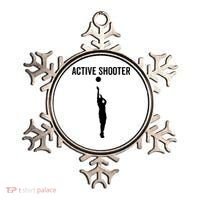 Active Shooter Basketball Funny Sport Lover Humor Ornament thumb 0