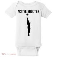 Active Shooter Basketball Funny Sport Lover Humor Baby Bodysuit thumb 0