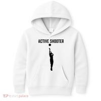Active Shooter Basketball Funny Sport Lover Humor Kids Hoodie thumb 0