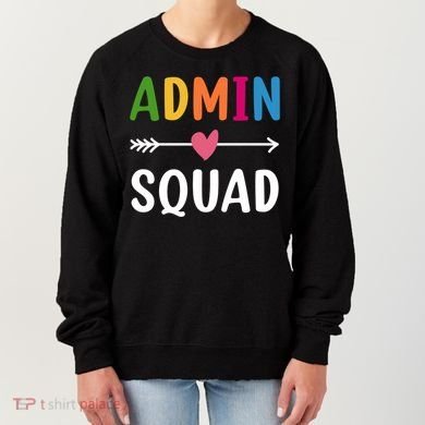Admin Squad Back To School Funny Gift Teacher Gift Women's Sweatshirt