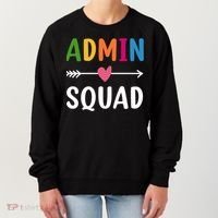 Admin Squad Back To School Funny Gift Teacher Gift Women's Sweatshirt thumb 0