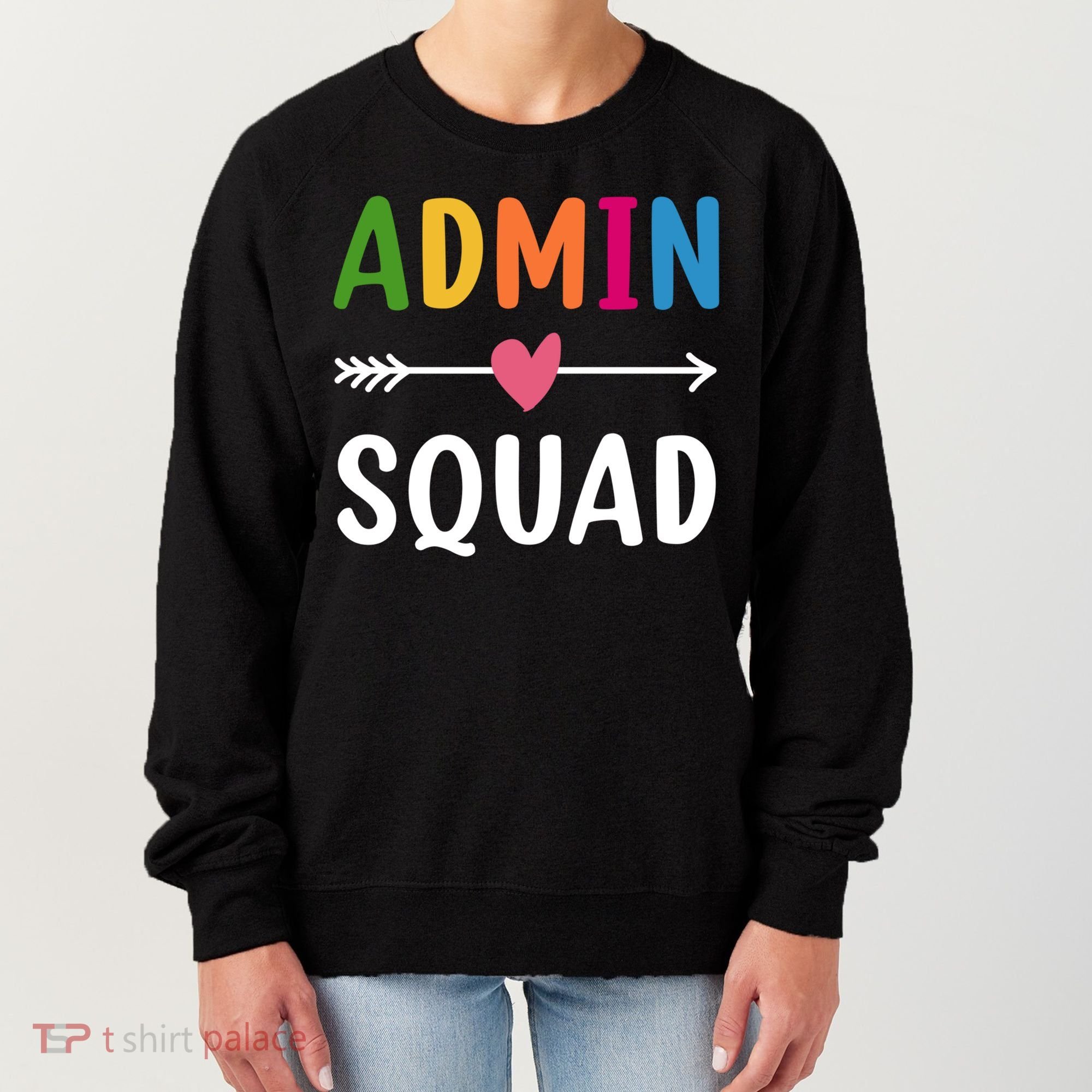Admin Squad Back To School Funny Gift Teacher Gift Women's Sweatshirt