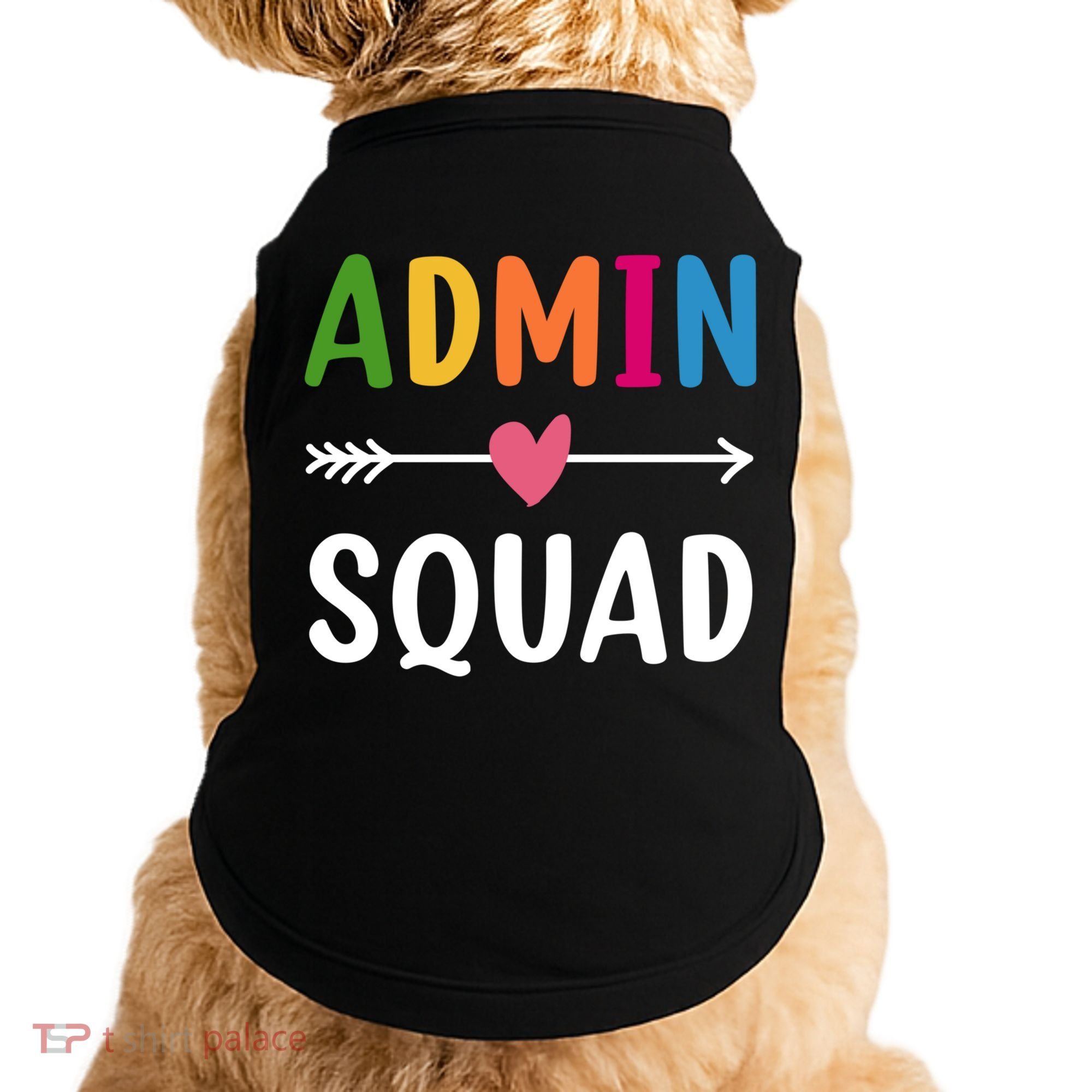 Admin Squad Back To School Funny Gift Teacher Gift Doggie Tank