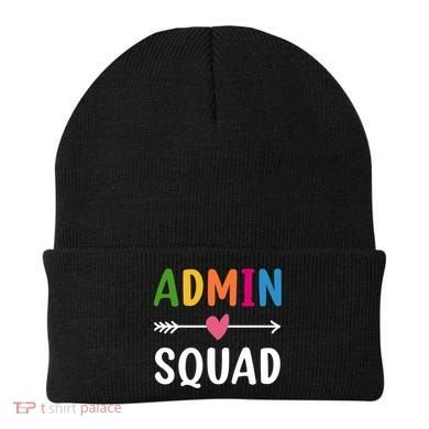 Admin Squad Back To School Funny Gift Teacher Gift Beanie