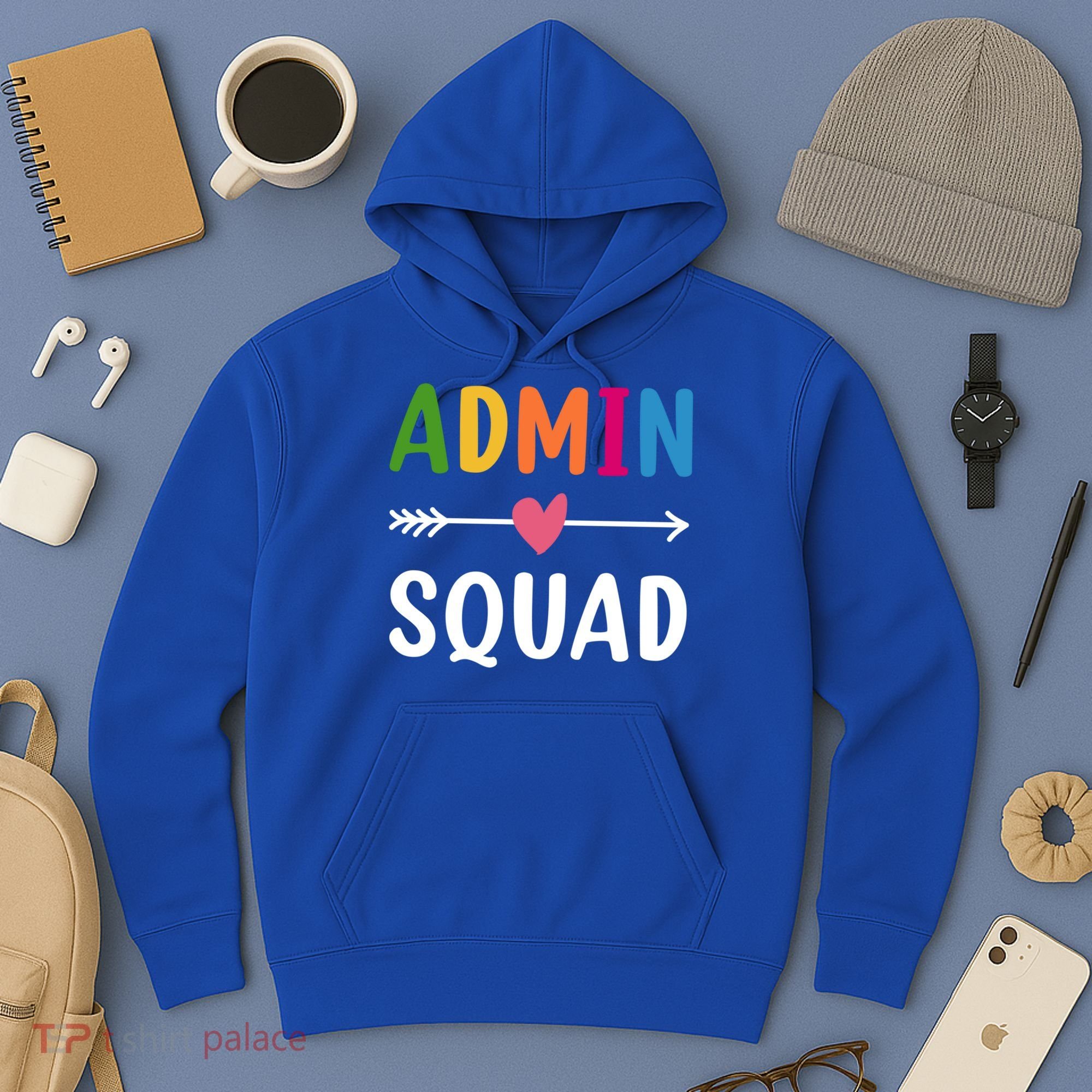 Admin Squad Back To School Funny Gift Teacher Gift Hoodie