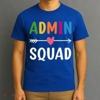 Admin Squad Back To School Funny Gift Teacher Gift T-Shirt thumb 3