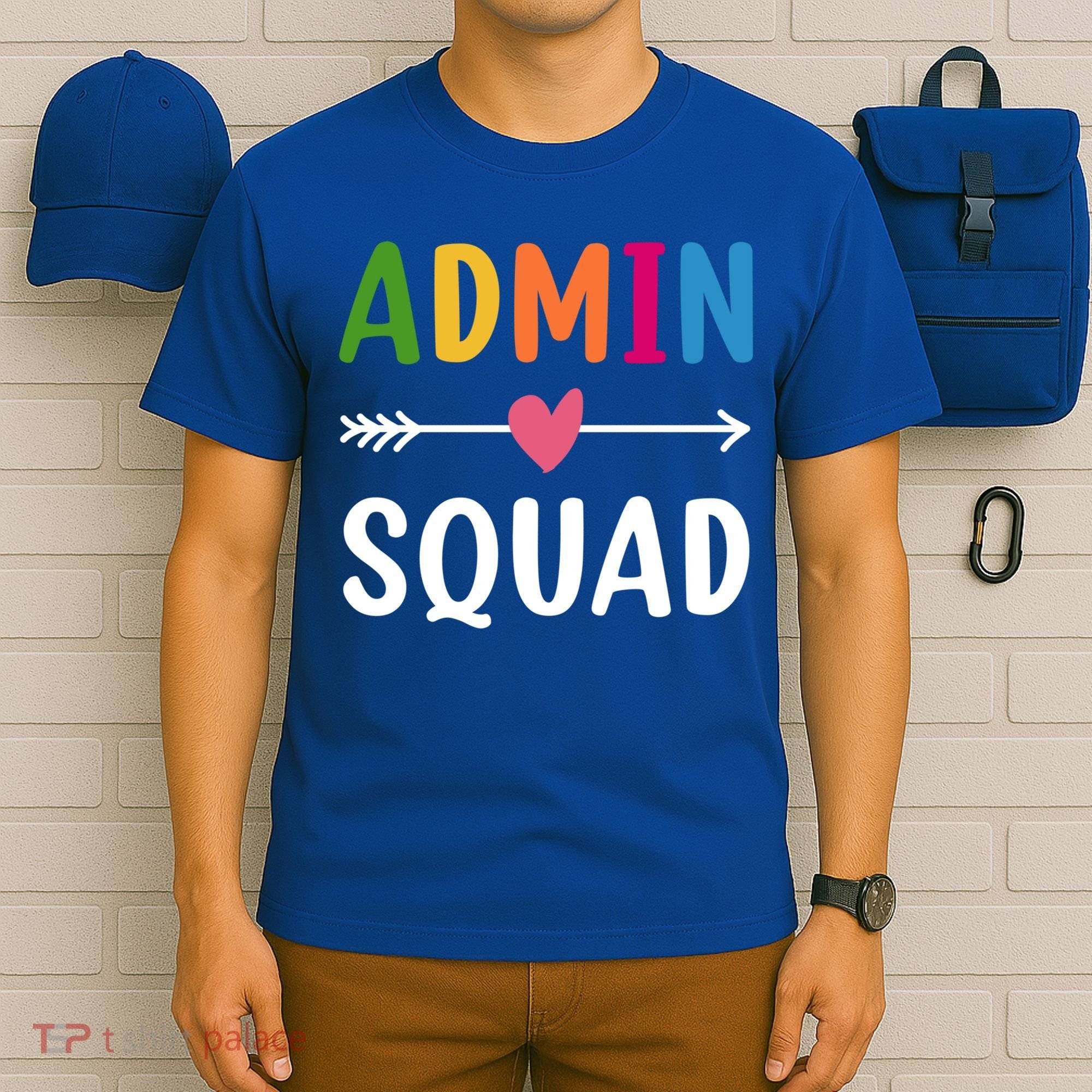 Admin Squad Back To School Funny Gift Teacher Gift T-Shirt