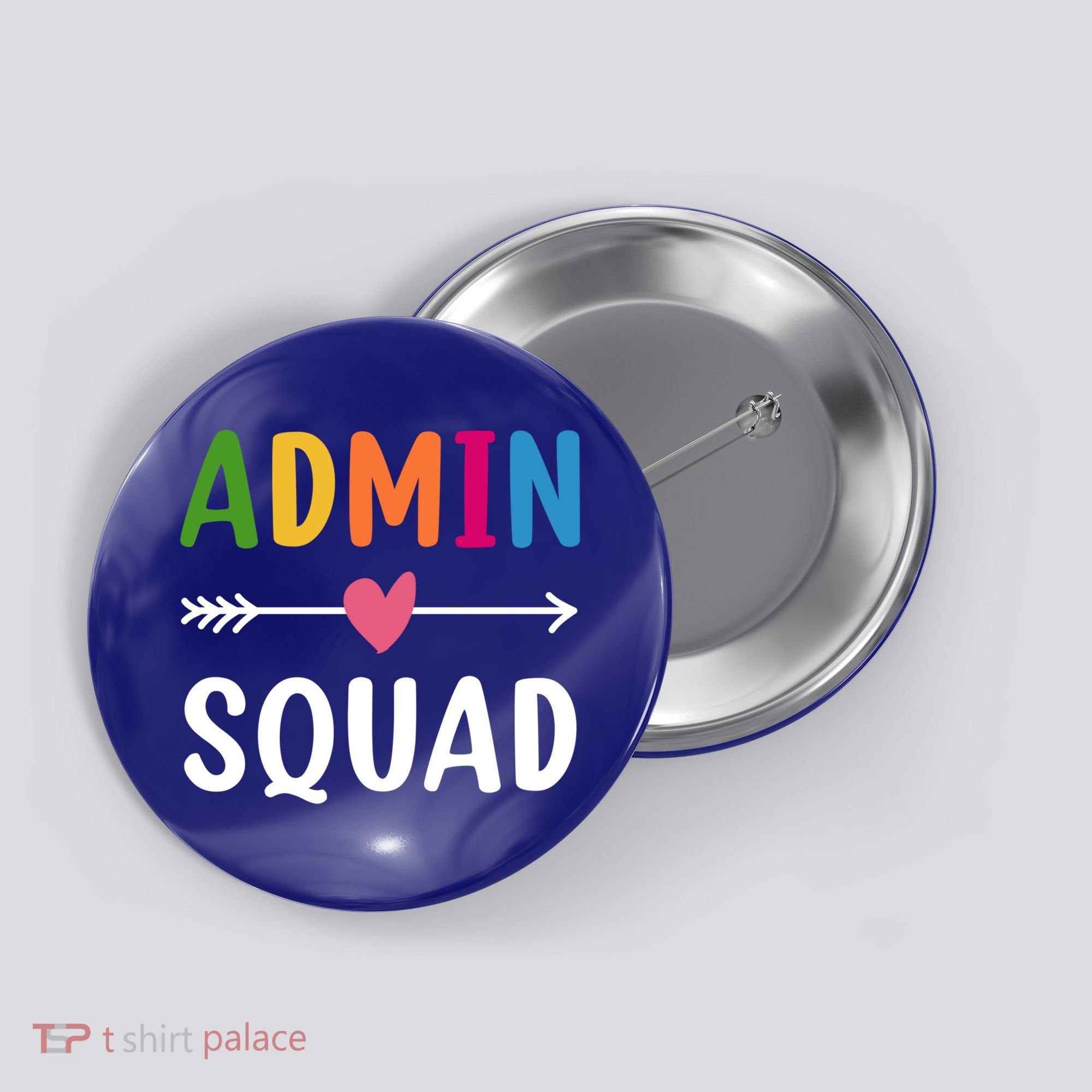 Admin Squad Back To School Funny Gift Teacher Gift Button