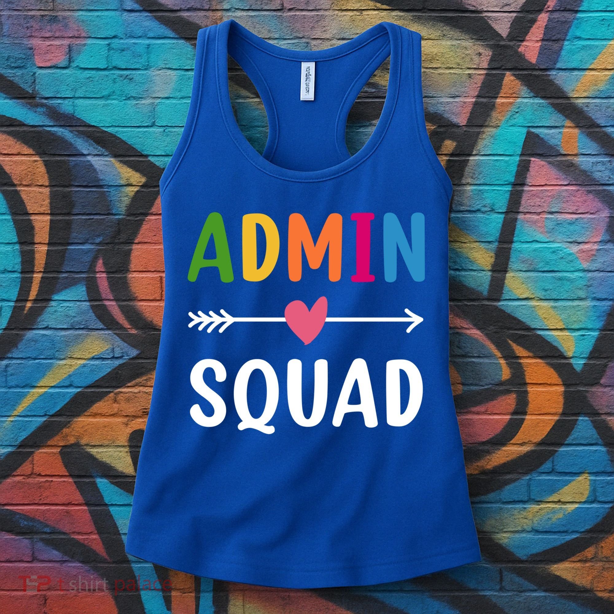 Admin Squad Back To School Funny Gift Teacher Gift Women's Tank Top
