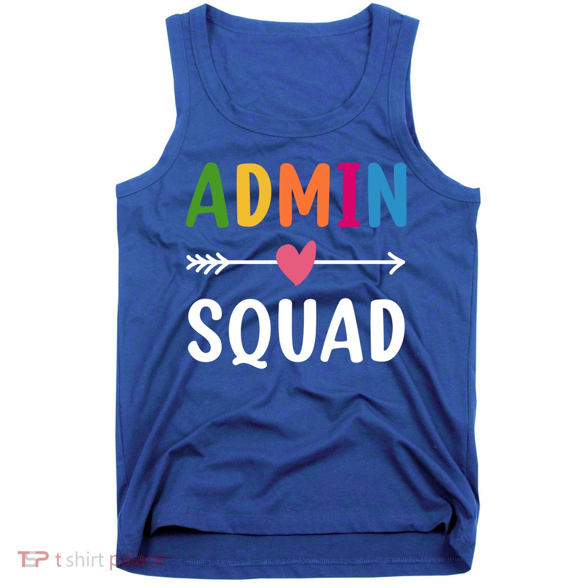 Admin Squad Back To School Funny Gift Teacher Gift Tank Top