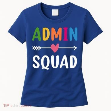 Admin Squad Back To School Funny Gift Teacher Gift Women's T-Shirt