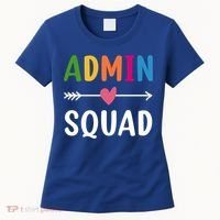 Admin Squad Back To School Funny Gift Teacher Gift Women's T-Shirt thumb 0